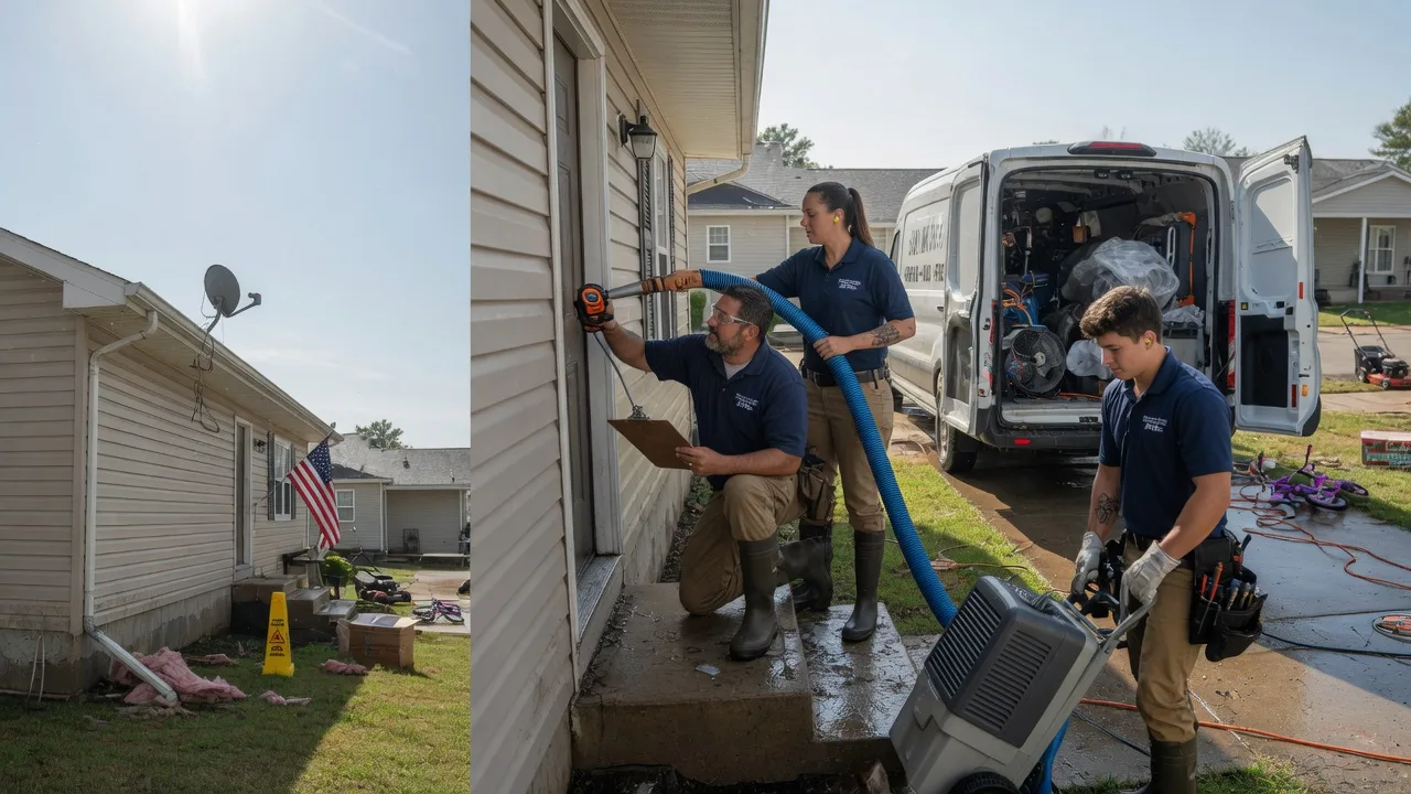 Ceiling Water Damage Restoration in Easton, ME near me